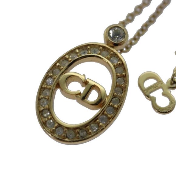Christian Dior Necklace metal Gold Auth yk13672 - Picture 3 of 12